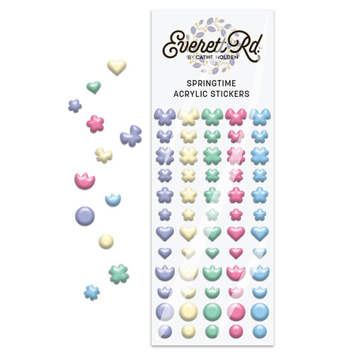 Everett Rd - Springtime Collection - Acrylic Puffy Stickers