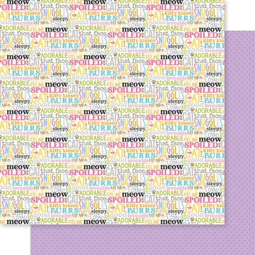 Bella Blvd - Meow Collection - 12 x 12 Double Sided Paper - Cat Life