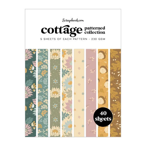 Scrapbook.com - Cottage - Patterned Cardstock Paper Pad - Double Sided - 6x8 - 40 Sheets 1 Scrapbook.com - Cottage - Patterned Cardstock Paper Pad - Double Sided - 6x8 - 40 Sheets
