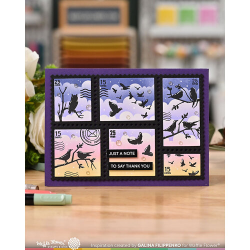 Waffle Flower Crafts - Postage Collage Collection - Craft Dies - A7 Blocks