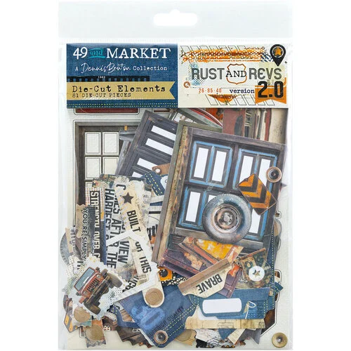 49 and Market - Rust and Revs 2.0 Collection - Die Cut Elements 1 49 and Market - Rust and Revs 2.0 Collection - Die Cut Elements