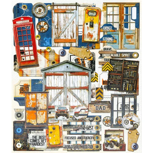 49 and Market - Rust and Revs 2.0 Collection - Die Cut Elements 3 49 and Market - Rust and Revs 2.0 Collection - Die Cut Elements