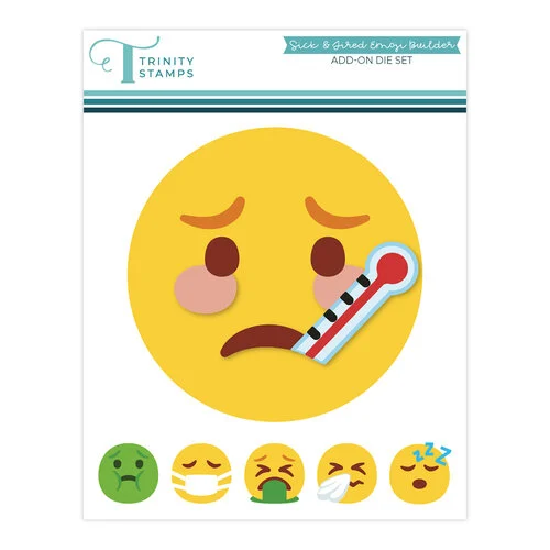 Trinity Stamps - Dies - Sick and Tired Emoji Builder Add-On 1 Trinity Stamps - Dies - Sick and Tired Emoji Builder Add-On