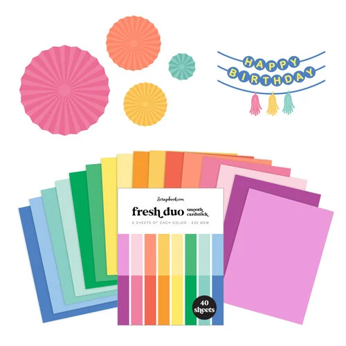 Scrapbook.com - Birthday Party Bundle - Dies and Paper