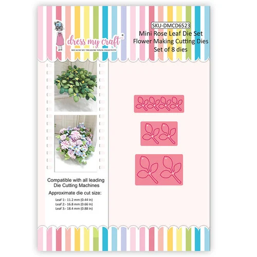 Dress My Craft - Dies - Mini Rose Leaf