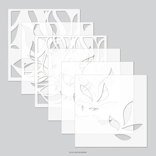 Concord and 9th - Kristina Werner - Stencils - Long Line Leaves