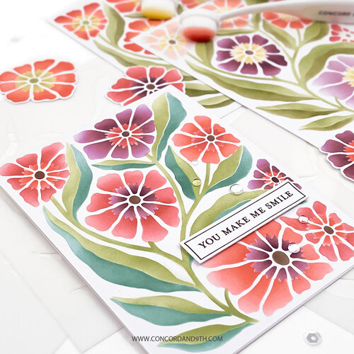 Concord and 9th - Stencils - Petal Print 3 Concord and 9th - Stencils - Petal Print