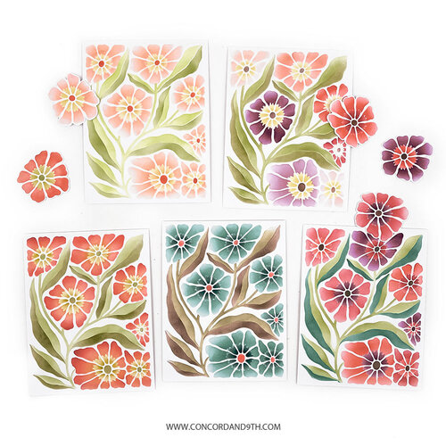 Concord and 9th - Stencils - Petal Print 4 Concord and 9th - Stencils - Petal Print