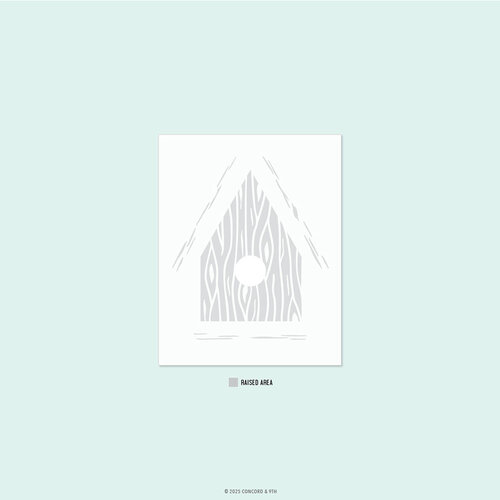 Concord and 9th - 2D Embossing Folder - Birdhouse Blossoms 1 Concord and 9th - 2D Embossing Folder - Birdhouse Blossoms