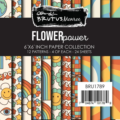 Brutus Monroe - Groovy Darling Collection - 6 x 6 Paper Pack - Flower Power