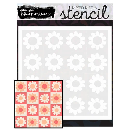 Brutus Monroe - Groovy Darling Collection - Stencils - Daisy Chain 1 Brutus Monroe - Groovy Darling Collection - Stencils - Daisy Chain