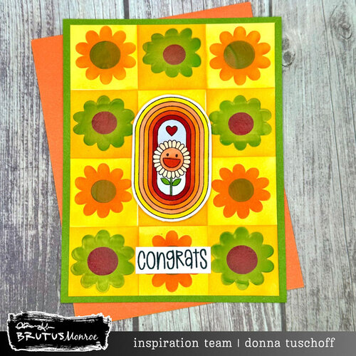 Brutus Monroe - Groovy Darling Collection - Stencils - Daisy Chain 3 Brutus Monroe - Groovy Darling Collection - Stencils - Daisy Chain