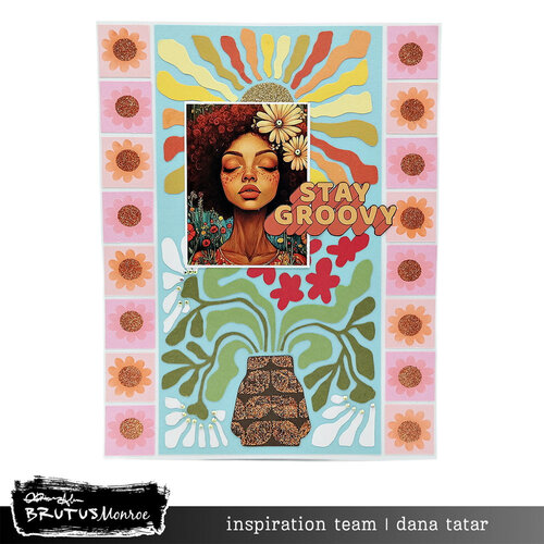 Brutus Monroe - Groovy Darling Collection - Stencils - Daisy Chain 5 Brutus Monroe - Groovy Darling Collection - Stencils - Daisy Chain