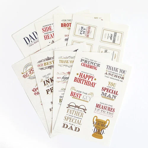 Anna Griffin - Rub-On Transfers - Sentiments for Him