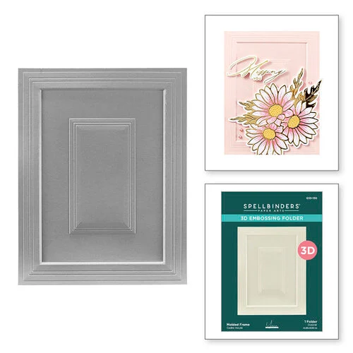 Spellbinders - Yana's Daisies Collection - 3D Embossing Folder - Molded Frame 1 Spellbinders - Yana's Daisies Collection - 3D Embossing Folder - Molded Frame