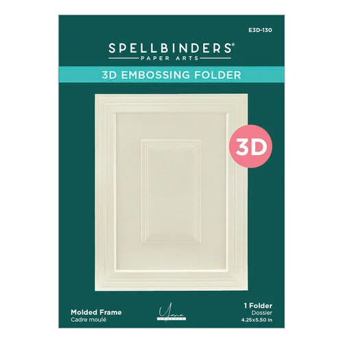 Spellbinders - Yana's Daisies Collection - 3D Embossing Folder - Molded Frame 2 Spellbinders - Yana's Daisies Collection - 3D Embossing Folder - Molded Frame