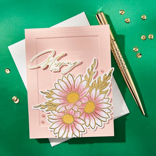 Spellbinders - Yana's Daisies Collection - 3D Embossing Folder - Molded Frame 5 Spellbinders - Yana's Daisies Collection - 3D Embossing Folder - Molded Frame