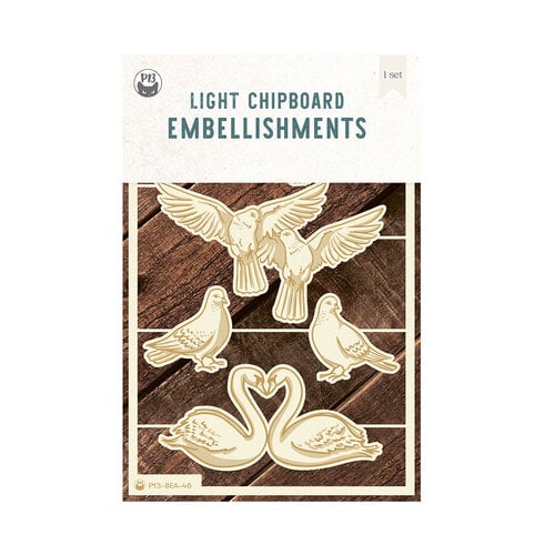P13 - Beautiful Moments Collection - Light Chipboard Embellishments - 03