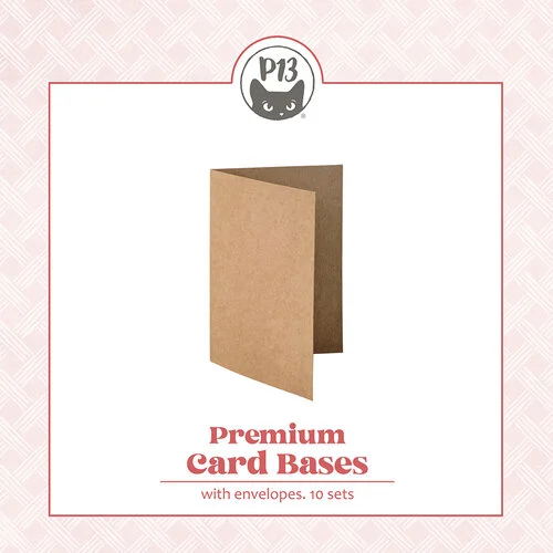 P13 - Premium Card Bases Collection - Card Bases with Envelopes - A4 - Kraft - 10 Pack