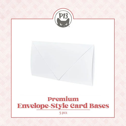 P13 - Premium Card Bases Collection - Envelope Style Card Bases - White - 5 Pack