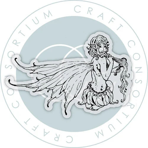Craft Consortium - Faeries Collection - Clear Photopolymer Stamps - Brushing