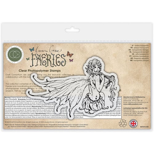Craft Consortium - Faeries Collection - Clear Photopolymer Stamps - Brushing