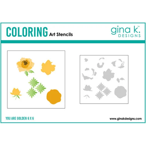 Gina K Designs - Stencils - You Are Golden 1 Gina K Designs - Stencils - You Are Golden