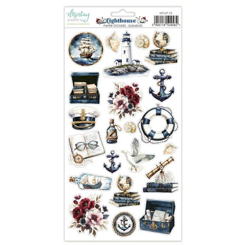 Mintay Papers - Lighthouse Collection - 6 x 12 Stickers - Elements 1 Mintay Papers - Lighthouse Collection - 6 x 12 Stickers - Elements