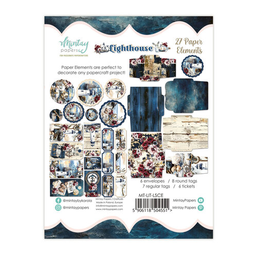 Mintay Papers - Lighthouse Collection - Embellishments - Paper Elements
