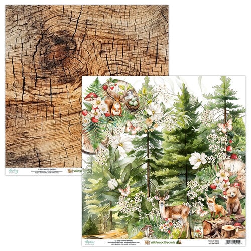 Mintay Papers - Wildwood Secrets Collection - 12 x 12 Double Sided Paper - 3 1 Mintay Papers - Wildwood Secrets Collection - 12 x 12 Double Sided Paper - 3