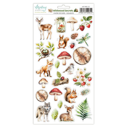 Mintay Papers - Wildwood Secrets Collection - 6 x 12 Stickers - Elements 1 Mintay Papers - Wildwood Secrets Collection - 6 x 12 Stickers - Elements