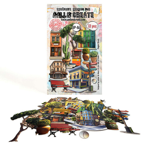 AALL and Create - Bazaar Trails Collection - Ephemera - Die-Cuts - Playful Streets 1 AALL and Create - Bazaar Trails Collection - Ephemera - Die-Cuts - Playful Streets