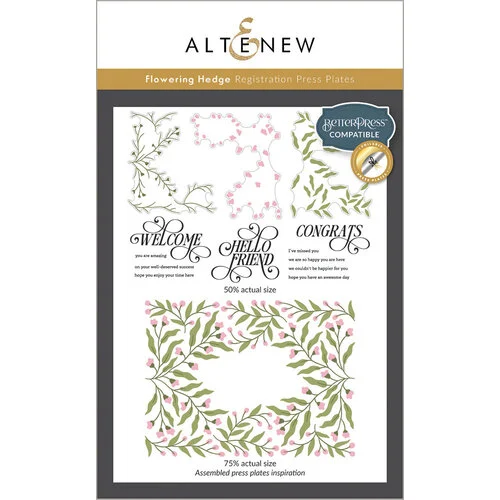 Altenew - Press Plates - Flowering Hedge