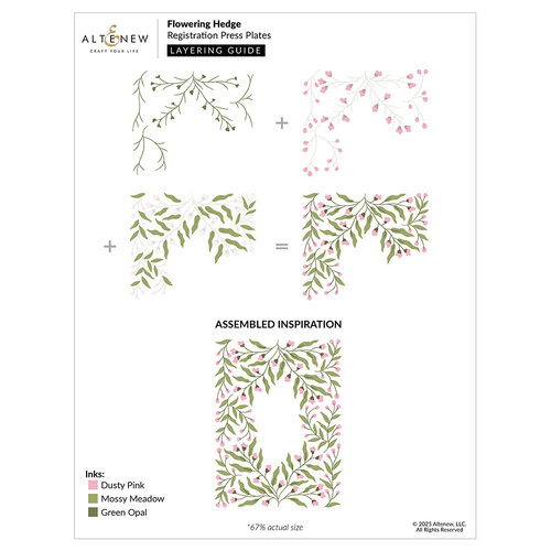Altenew - Press Plates - Flowering Hedge