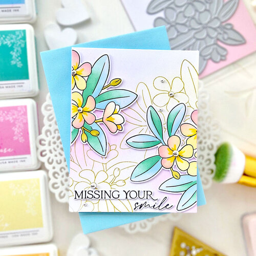 Pinkfresh Studio - Good Times Collection - Stencils - Plumeria