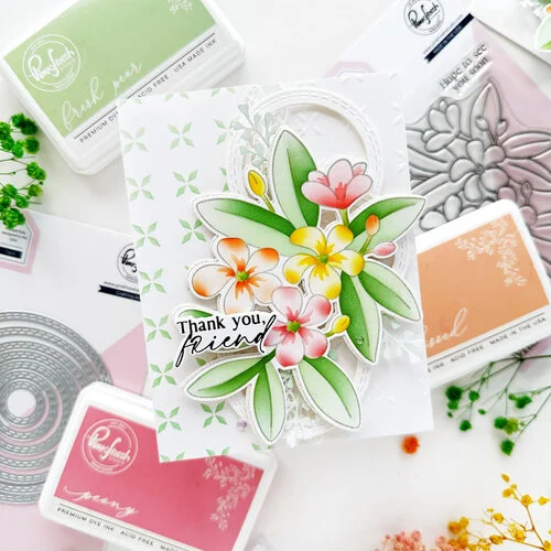 Pinkfresh Studio - Good Times Collection - Stencils - Plumeria