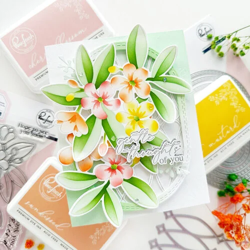 Pinkfresh Studio - Good Times Collection - Stencils - Plumeria