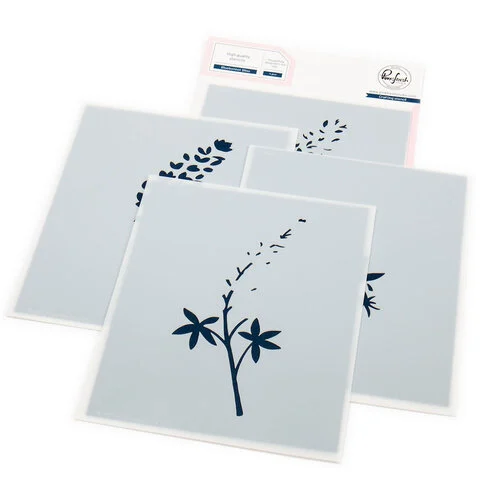 Pinkfresh Studio - Good Times Collection - Stencils - Bluebonnet Bliss