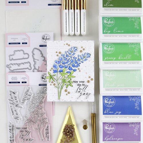 Pinkfresh Studio - Good Times Collection - Stencils - Bluebonnet Bliss