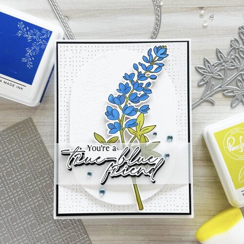 Pinkfresh Studio - Good Times Collection - Stencils - Bluebonnet Bliss