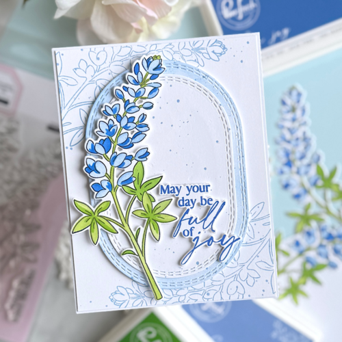 Pinkfresh Studio - Good Times Collection - Stencils - Bluebonnet Bliss
