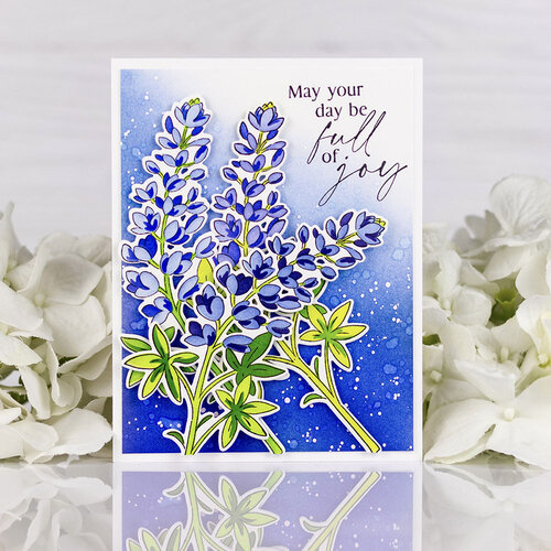 Pinkfresh Studio - Good Times Collection - Stencils - Bluebonnet Bliss