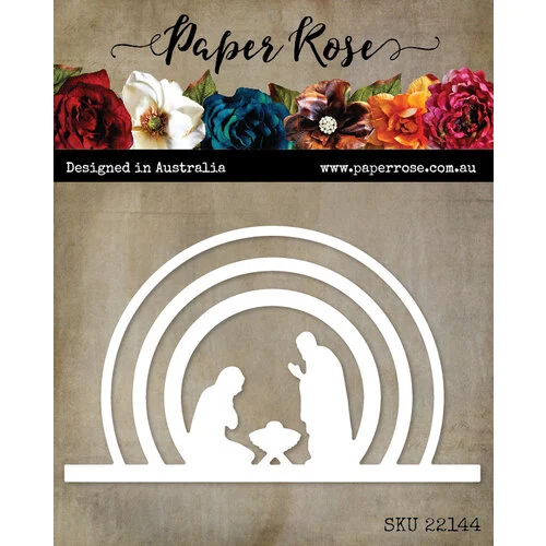 Paper Rose - Christmas - Dies - Radiant Circle Nativity Scene