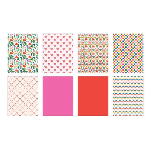 Scrapbook.com - Seaside - Patterned Cardstock Paper Pad - Double Sided - A2 - 4.25 x 5.5 - 40 Sheets