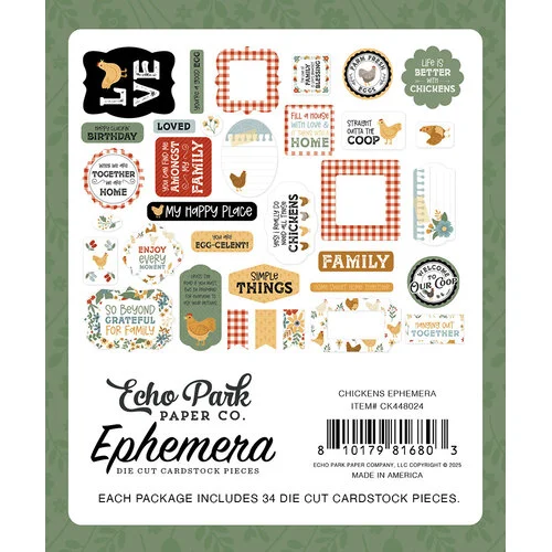 Echo Park - Chickens Collection - Ephemera