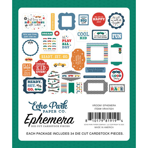 Echo Park - Vroom! Collection - Ephemera 2 Echo Park - Vroom! Collection - Ephemera