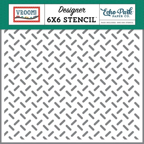 Echo Park - Vroom! Collection - 6 x 6 Stencils - Car Crosshatch 1 Echo Park - Vroom! Collection - 6 x 6 Stencils - Car Crosshatch