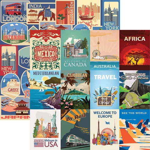 Reminisce - Around the World Collection - 12 x 12 Collection Kit - Around The World
