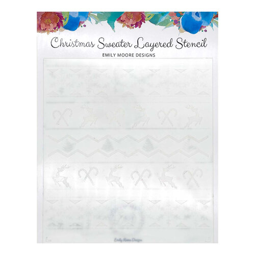 Emily Moore Designs - Layered Stencils - Christmas Sweater 1 Emily Moore Designs - Layered Stencils - Christmas Sweater