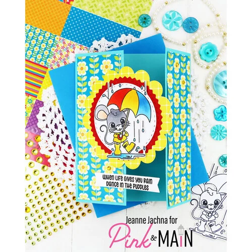 Pink and Main - Clear Photopolymer Stamps - April Mouse